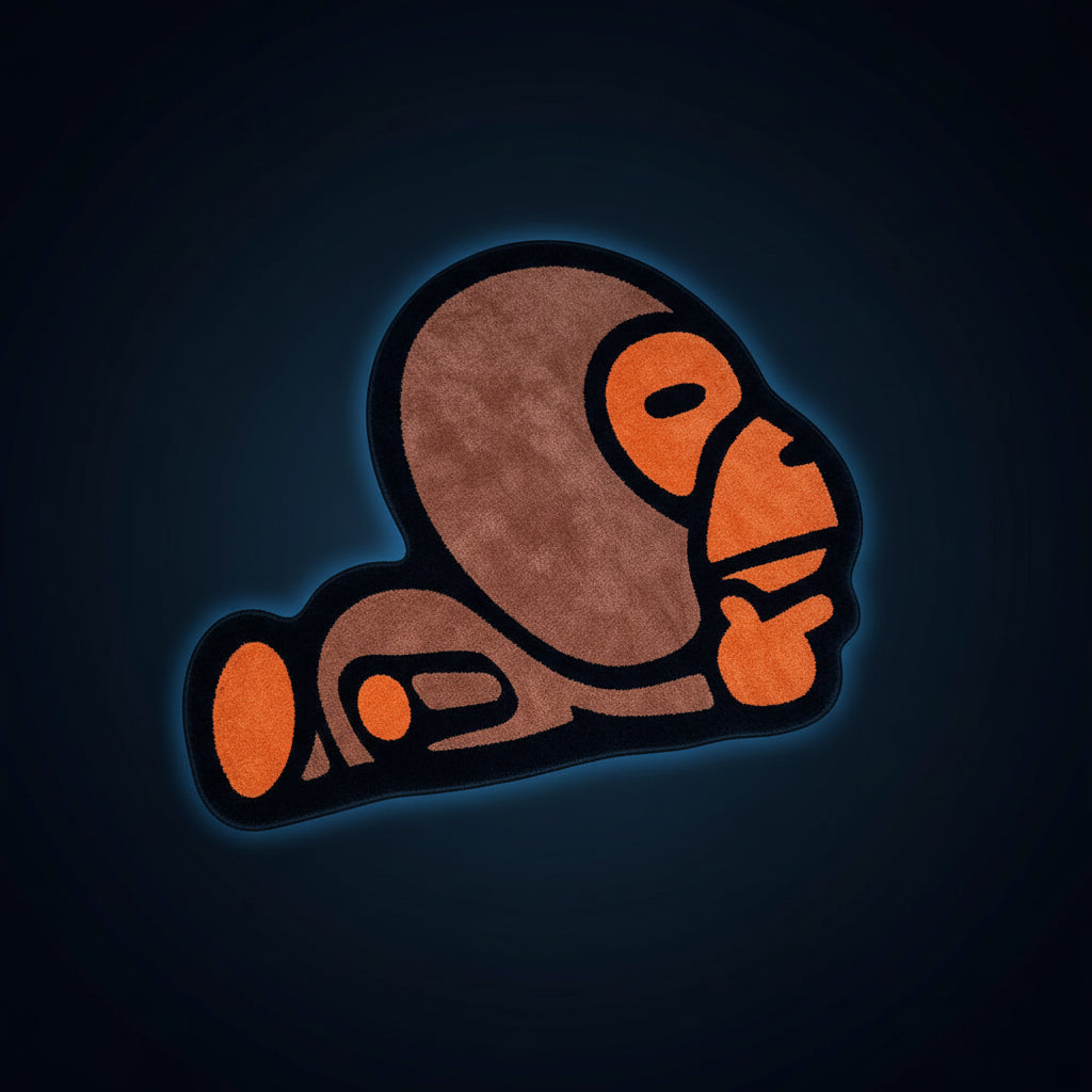 Tapis Singe Cartoon