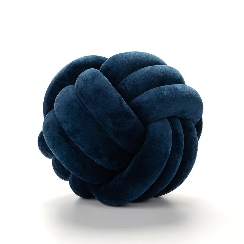 Coussin Boule Nouée Velours