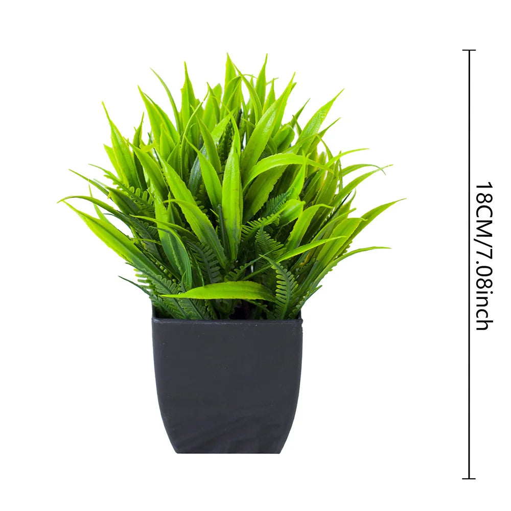 Plante Artificielle Mini en Pot Noir