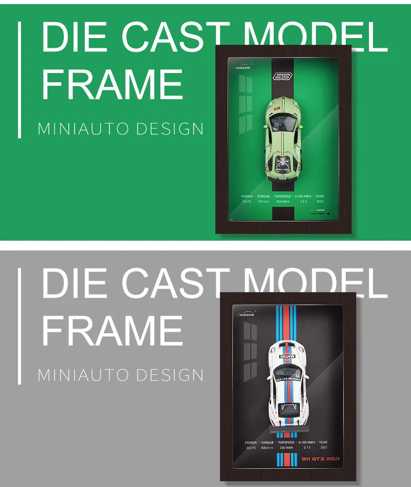 Cadre Photo 3D Voiture Miniature