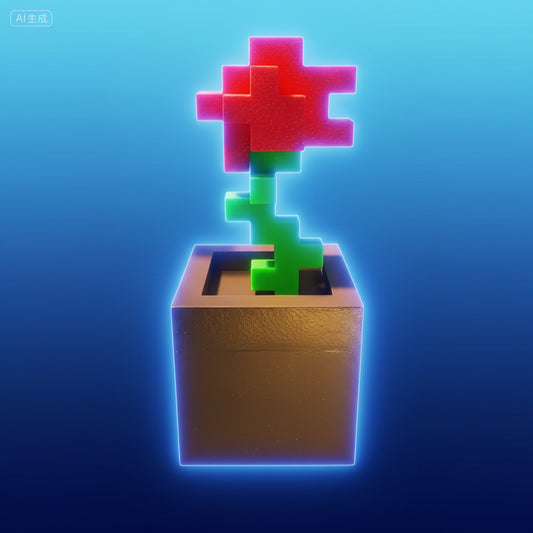 Rose Pixel 3D