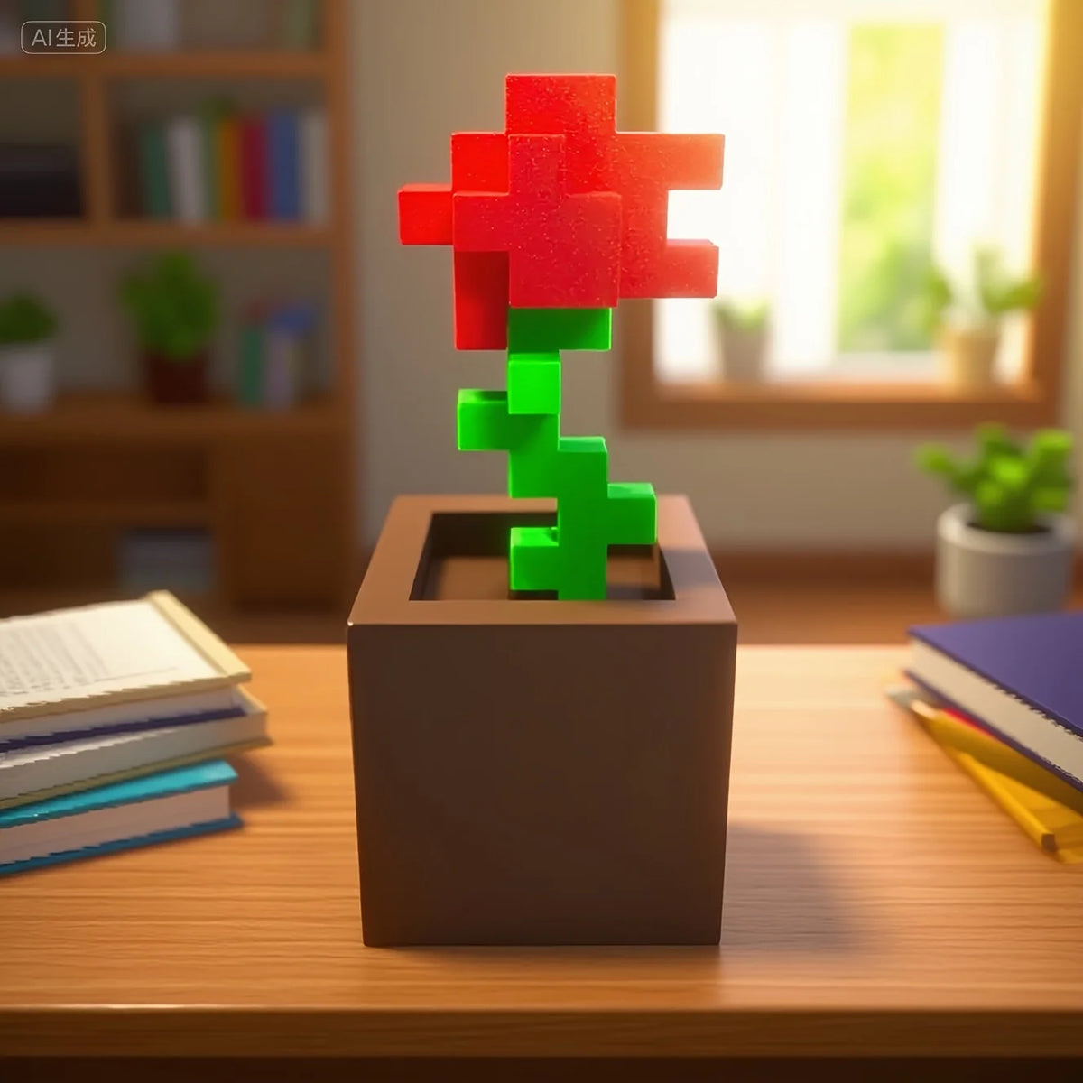 Rose Pixel 3D