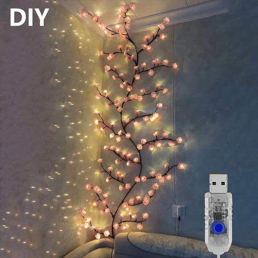Guirlande Lumineuse Fleurs de Cerisier USB