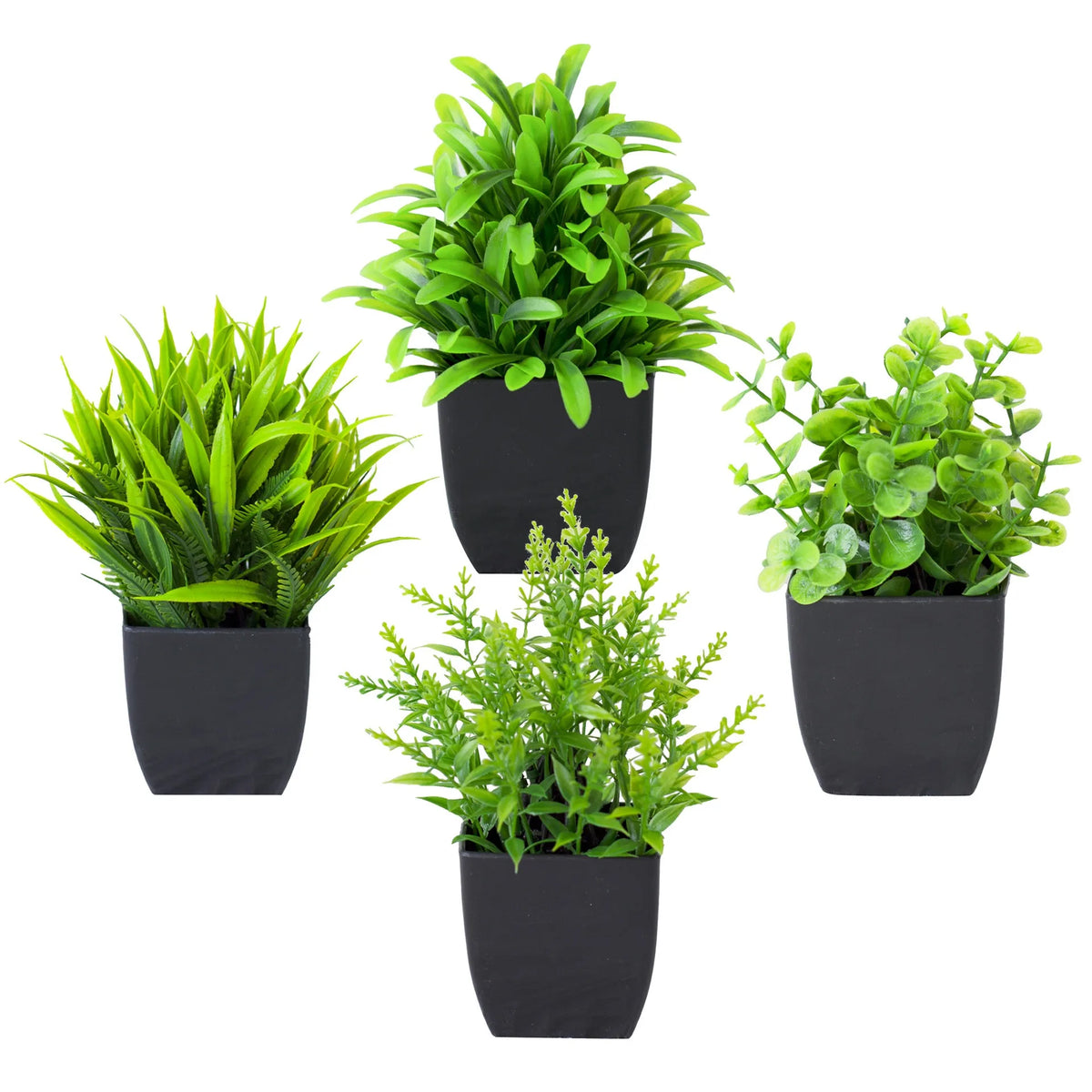 Plante Artificielle Mini en Pot Noir