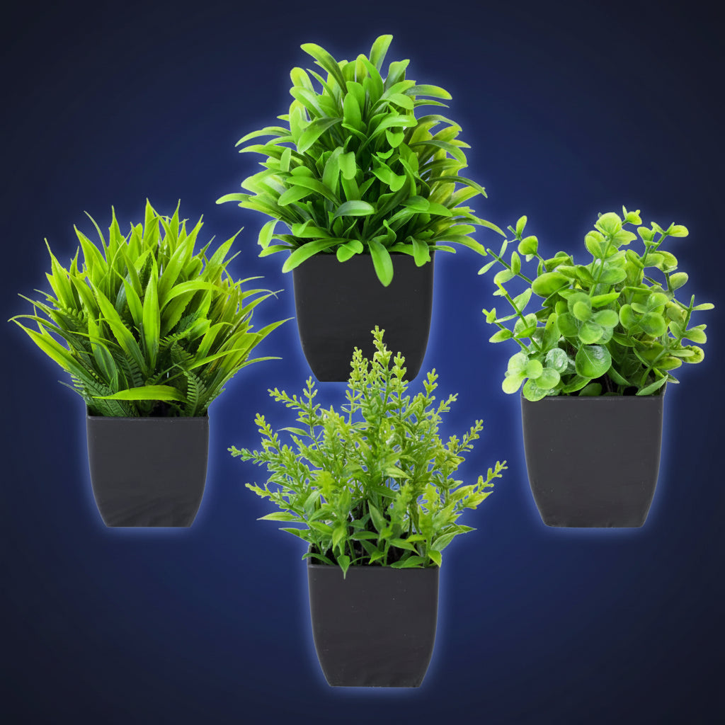 Plante Artificielle Mini en Pot Noir