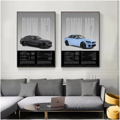Affiche Décorative Voiture