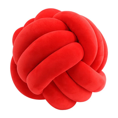 Coussin Boule Nouée Velours