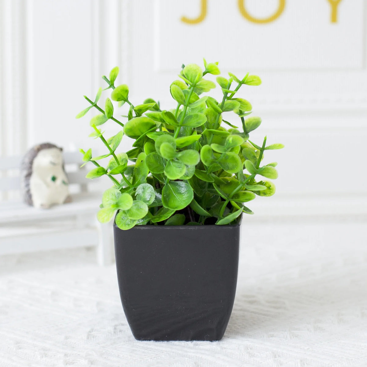 Plante Artificielle Mini en Pot Noir