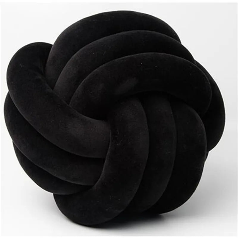 Coussin Boule Nouée Velours