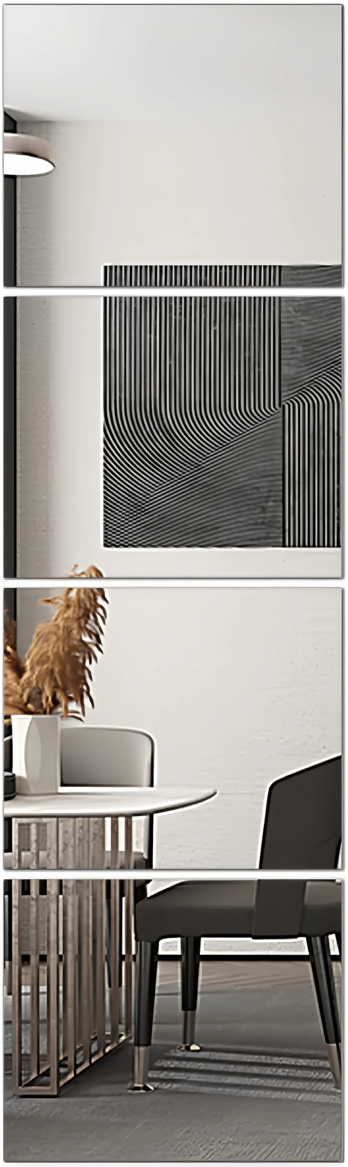 Stickers Miroir Acrylique Rectangulaires