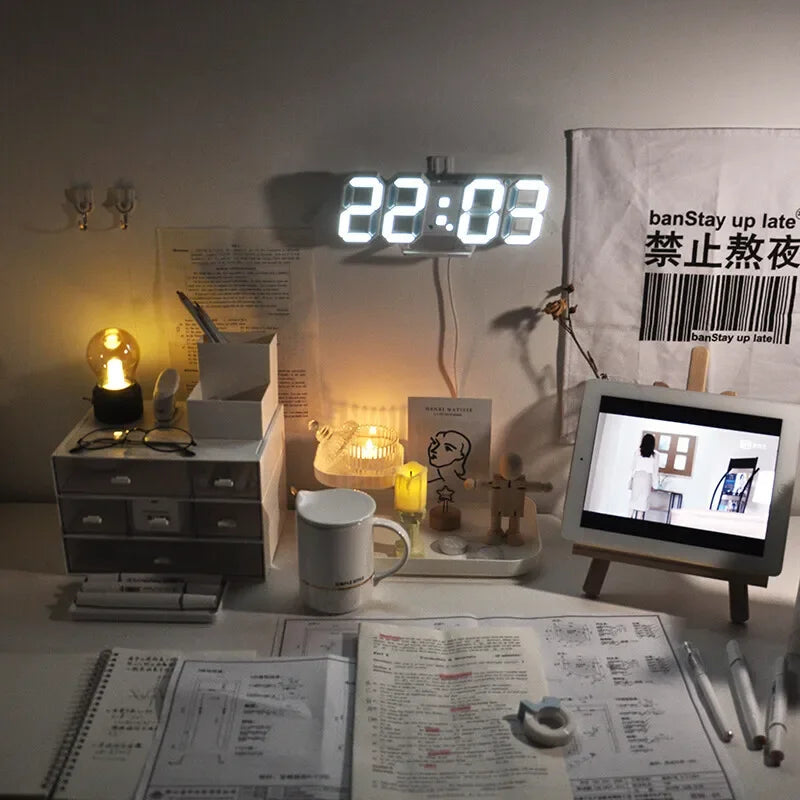 Horloge Murale LED 3D