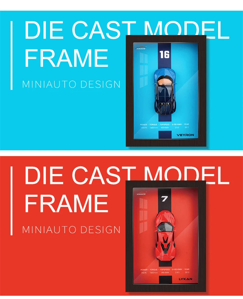 Cadre Photo 3D Voiture Miniature