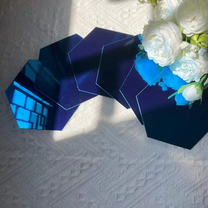 Stickers Miroir Hexagonaux 3D