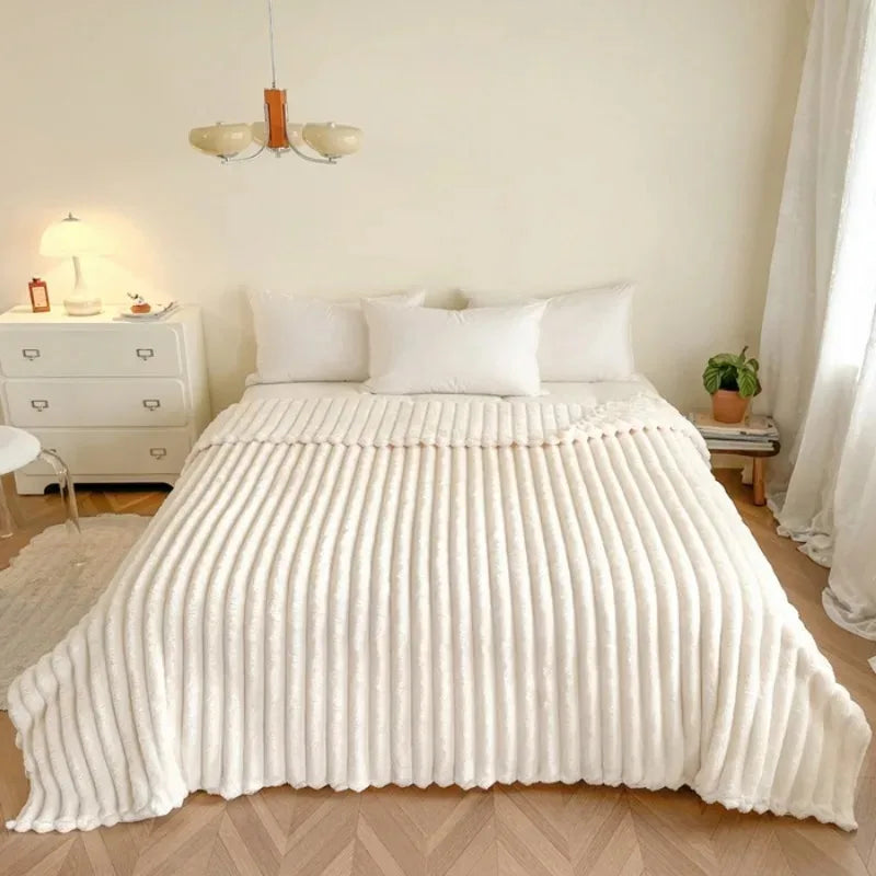 Plaid Doux Rayé