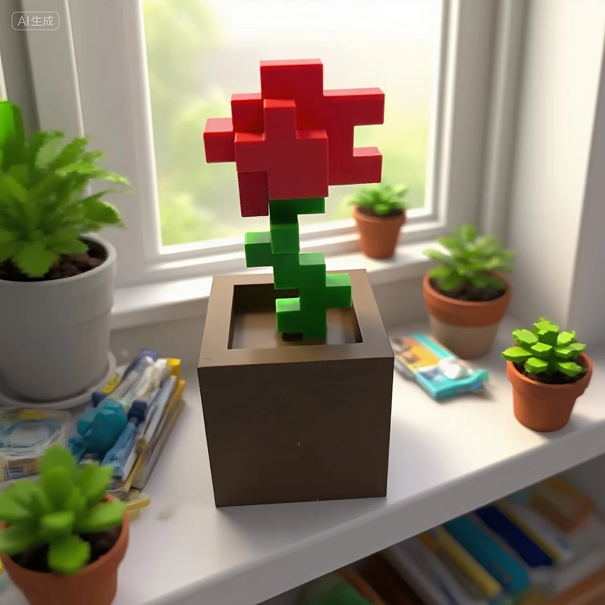 Rose Pixel 3D