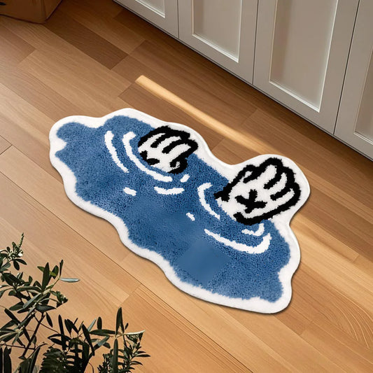 Tapis en Forme de Flaque d'Eau 💦
