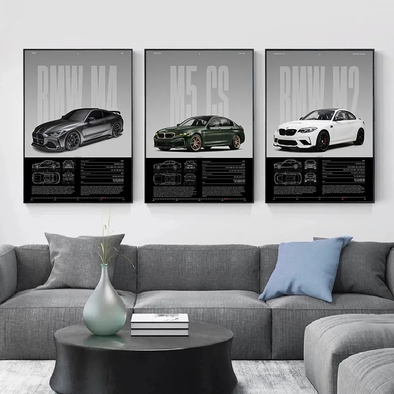 Affiche Décorative Voiture