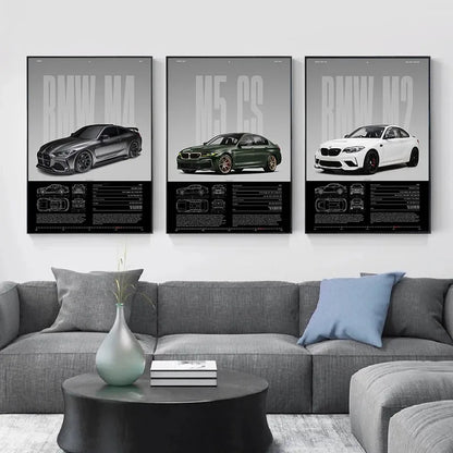 Affiche Décorative Voiture