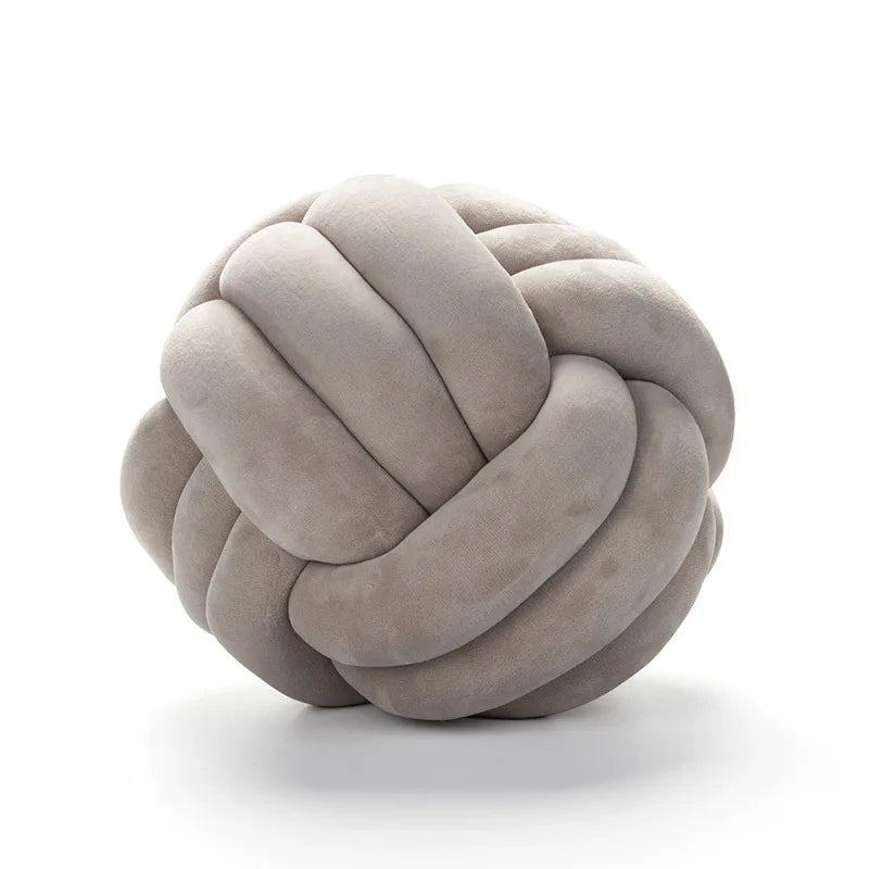 Coussin Boule Nouée Velours