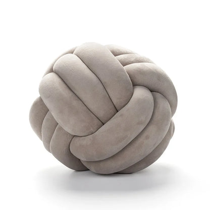 Coussin Boule Nouée Velours
