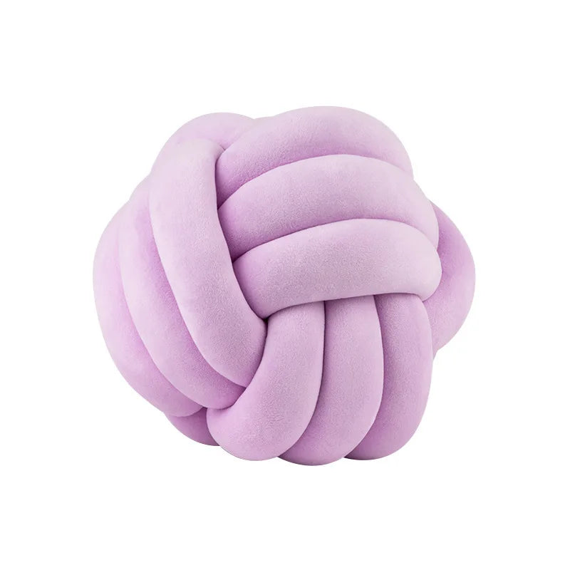 Coussin Boule Nouée Velours