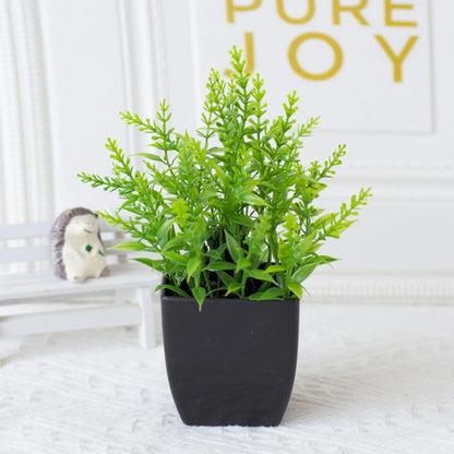 Plante Artificielle Mini en Pot Noir