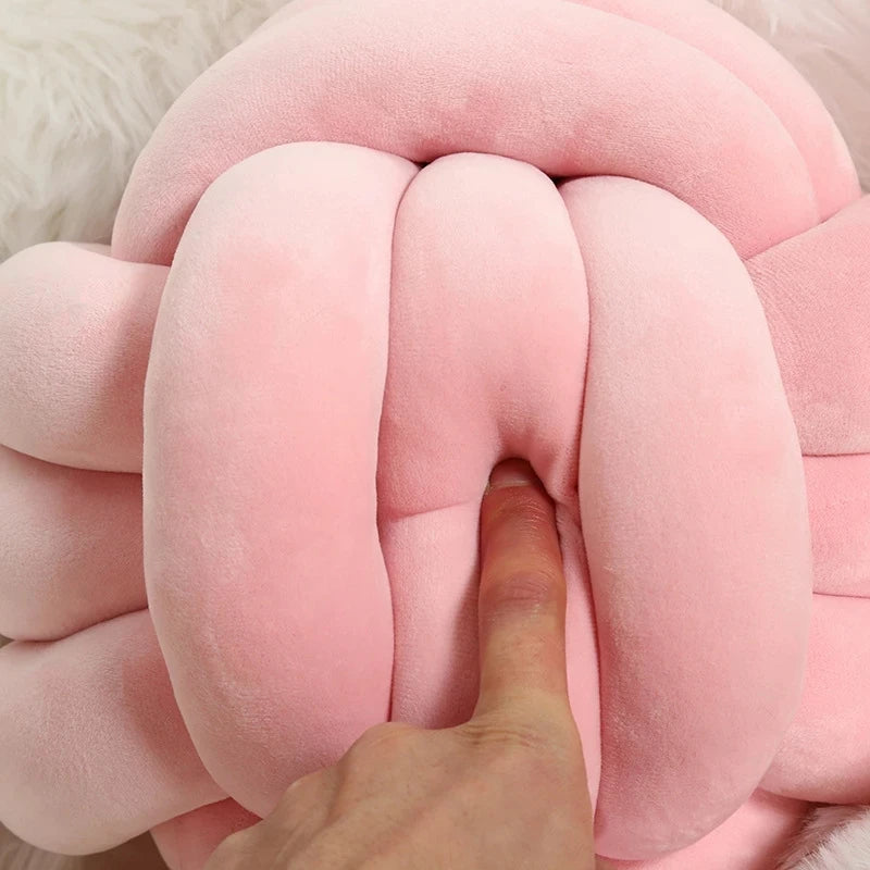 Coussin Boule Nouée Velours