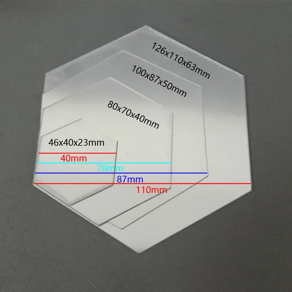 Stickers Miroir Hexagonaux 3D