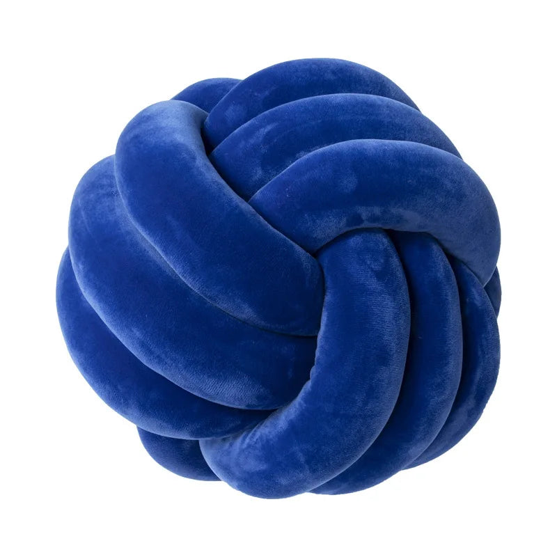 Coussin Boule Nouée Velours